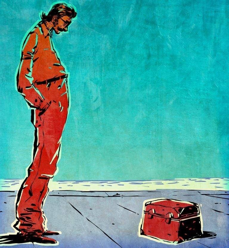 Ο Αναγνωστάκης κοιτάζει το Κιβώτιο του Αλεξάνδρου