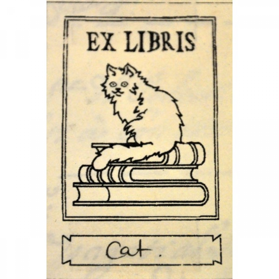 &Epsilon;x Libris &mu;&epsilon; &mu;&iota;&alpha; &gamma;ά&tau;&alpha;, &pi;&omicron;&upsilon; έ&chi;&epsilon;&iota; &kappa;&omicron;&sigma;&mu;ή&sigma;&epsilon;&iota; &tau;&eta; &sigma;&upsilon;&lambda;&lambda;&omicron;&gamma;ή &beta;&iota;&beta;&lambda;ί&omega;&nu; &phi;&iota;&lambda;ό&zeta;&omega;&eta;&sigmaf; &alpha;&nu;&alpha;&gamma;&nu;ώ&sigma;&tau;&rho;&iota;&alpha;&sigmaf;. 