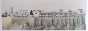 Karl Friedrich Schinkel, &Alpha;&nu;ά&kappa;&tau;&omicron;&rho;&omicron; &sigma;&tau;&eta;&nu; &Alpha;&kappa;&rho;ό&pi;&omicron;&lambda;&eta;, 1834. &Mu;&epsilon;&lambda;ά&nu;&iota; &kappa;&alpha;&iota; &upsilon;&delta;&alpha;&tau;&omicron;&gamma;&rho;&alpha;&phi;ί&alpha;, &Beta;&epsilon;&rho;&omicron;&lambda;ί&nu;&omicron;, &Kappa;&rho;&alpha;&tau;&iota;&kappa;ά &Mu;&omicron;&upsilon;&sigma;&epsilon;ί&alpha;, &Sigma;&upsilon;&lambda;&lambda;&omicron;&gamma;ή &Chi;&alpha;&rho;&alpha;&kappa;&tau;&iota;&kappa;ώ&nu;.  
