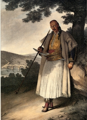 Louis Dupr&eacute; (1789-1839), Έ&lambda;&lambda;&eta;&nu;&alpha;&sigmaf; &tau;&omega;&nu; &Iota;&omega;&alpha;&nu;&nu;ί&nu;&omega;&nu;. &Alpha;&pi;ό &tau;&omicron; &beta;&iota;&beta;&lambda;ί&omicron; &tau;&omicron;&upsilon; &Nu;&tau;&upsilon;&pi;&rho;έ, Voyage a Athenes et a Constantinople, ou collection des portraits, de vues et costumes grecs et ottomans. Paris: Dondey-Dupr&eacute;, 1825  &nbsp;  